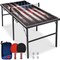 Best Choice Products 6x3ft Portable Ping Pong Table Game Set, Folding Table Tennis w/ 2 Paddles, Balls